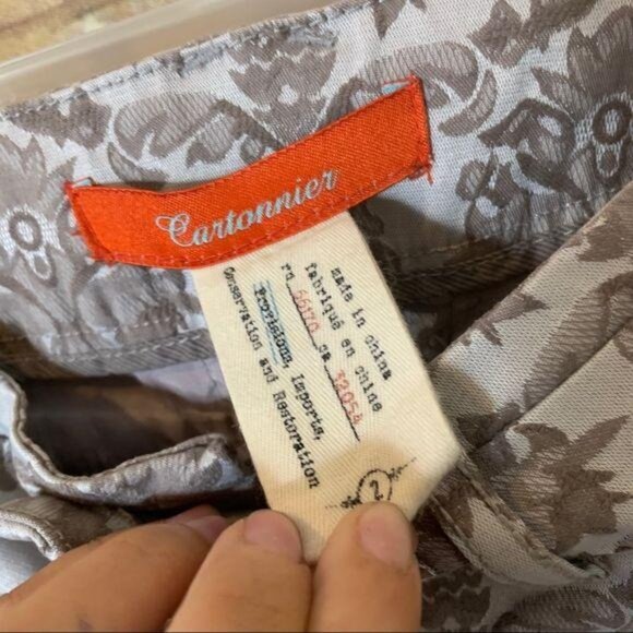 Cartonnier Brocade Jacquard Charlie Ankle Pant 2 - Picture 5 of 7